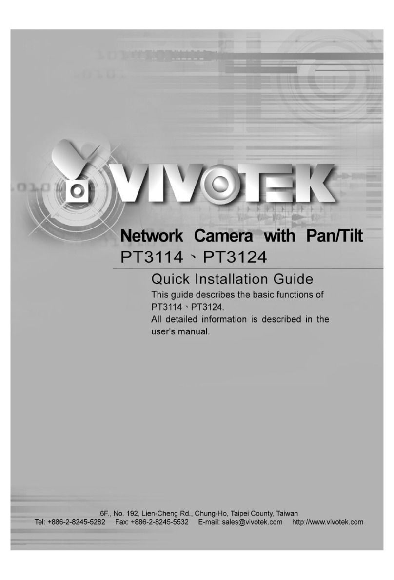 Vivotek PT3114 User manual Vivotek PT3114 User manual
