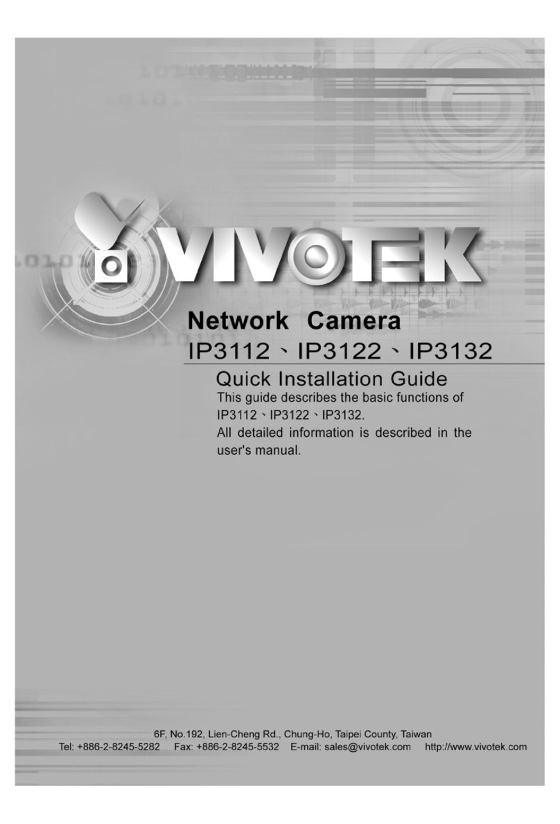 Vivotek IP3112 Quick installation guide