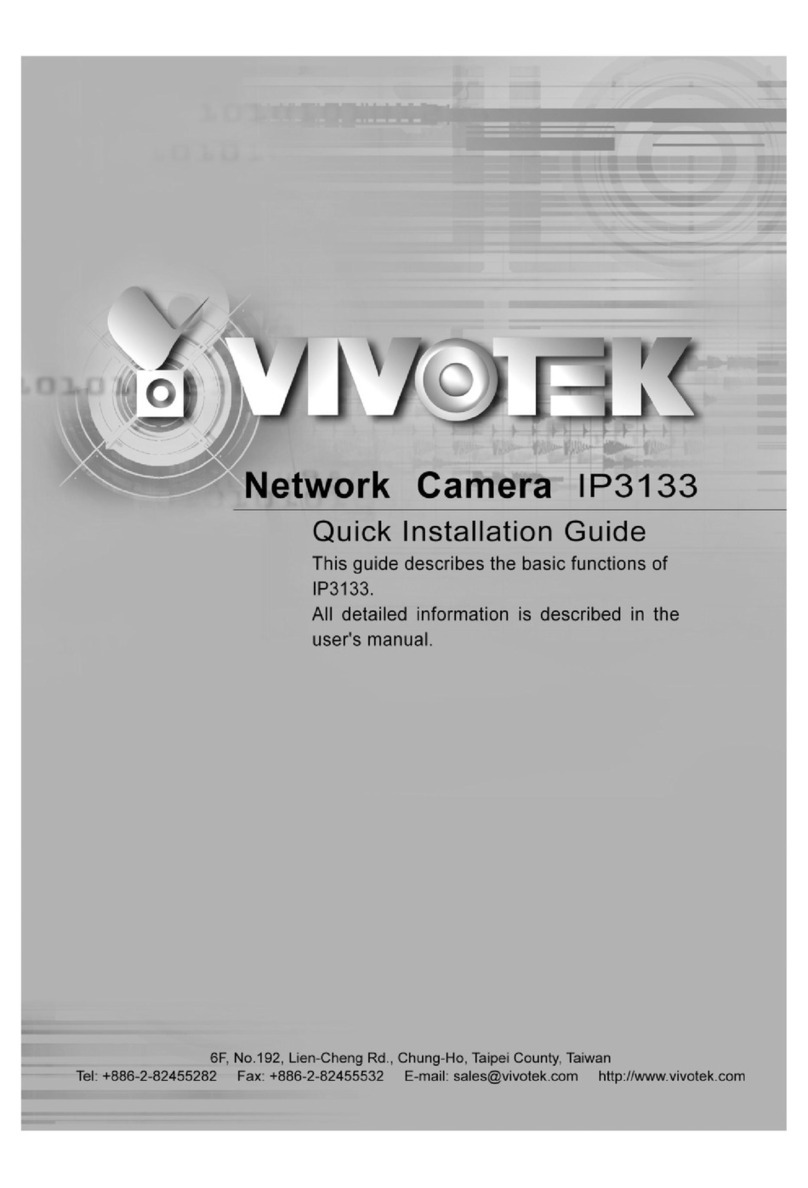 Vivotek IP3133 User manual Vivotek IP3133 User manual