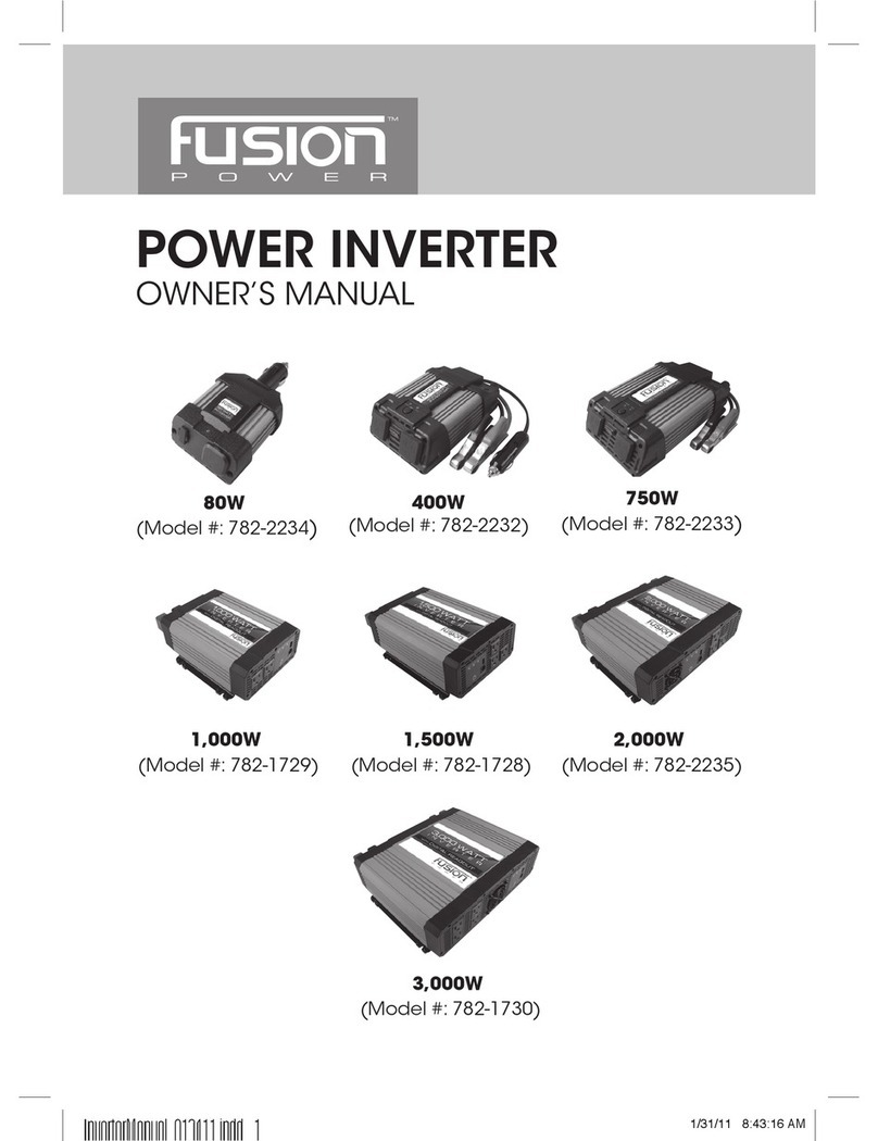 Fusion 782-2234 owner's manual