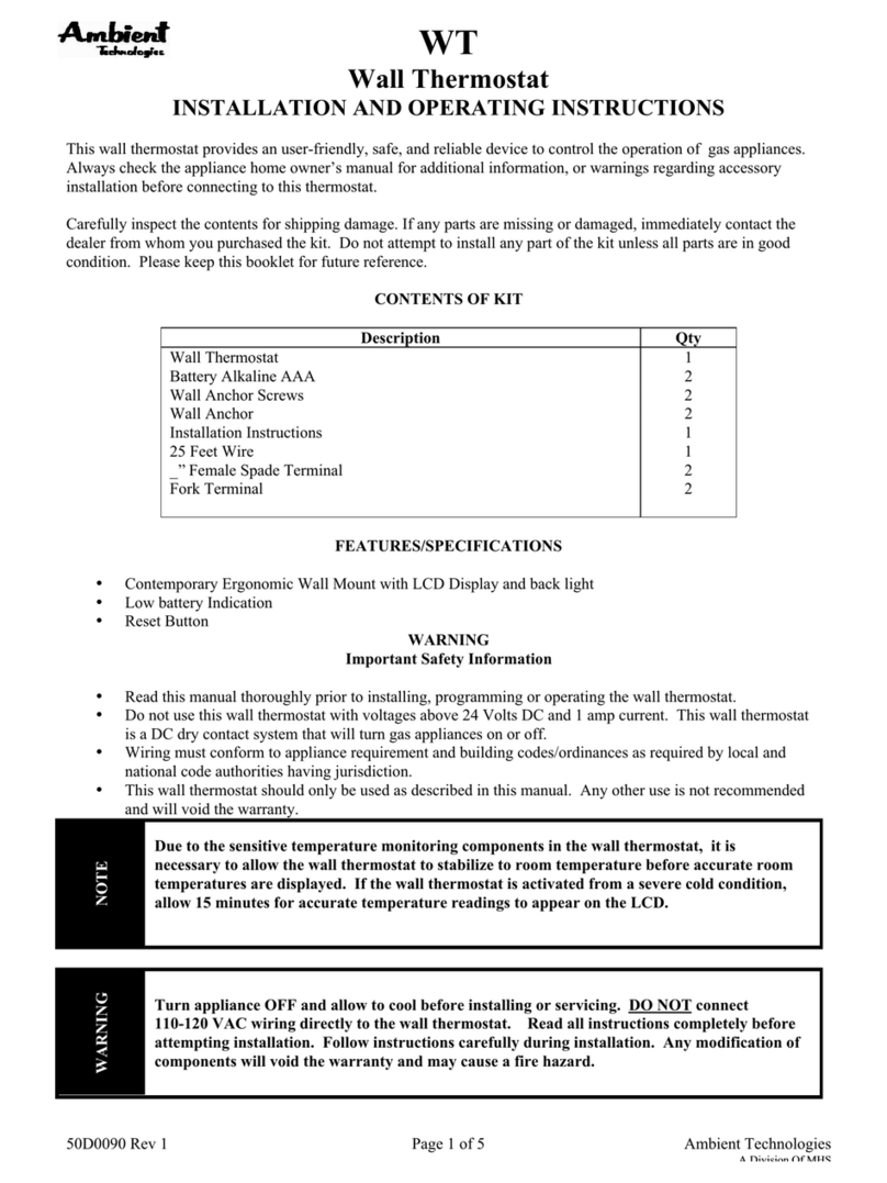 Ambient WT Installation and operating instructions