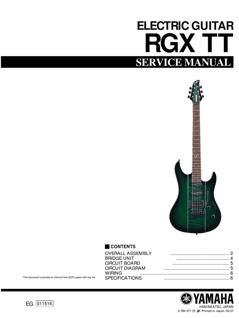 Yamaha RGX TT Service manual
