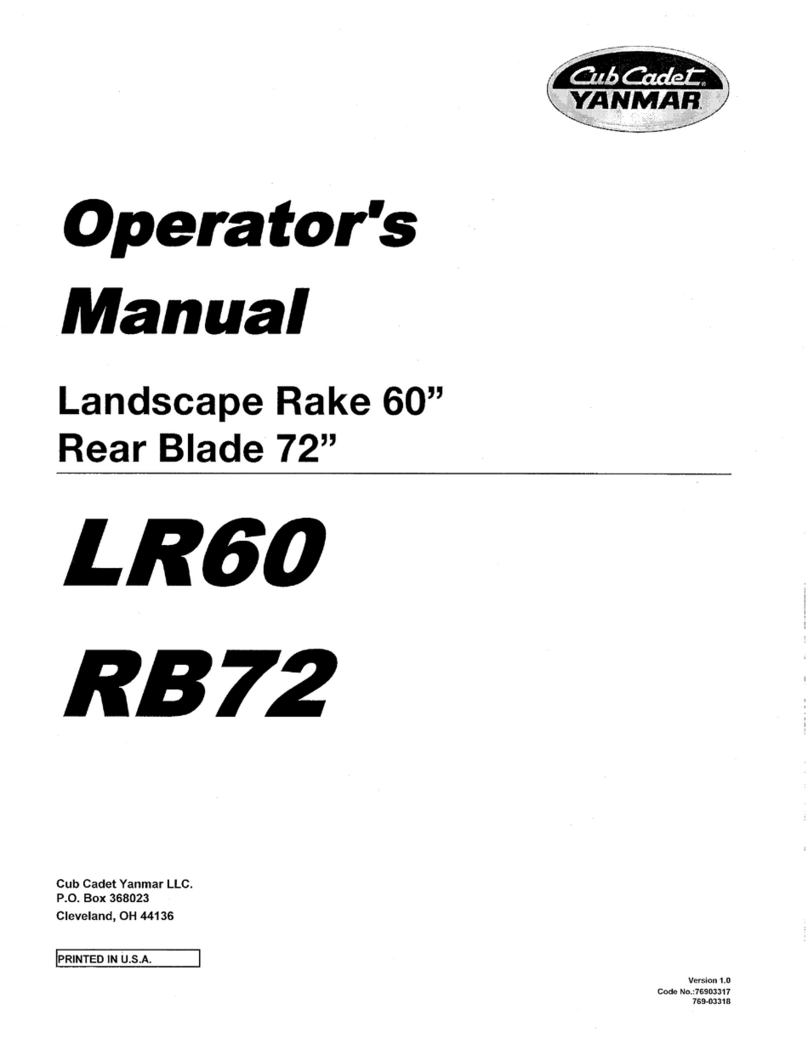Yanmar RB72 Operator's manual