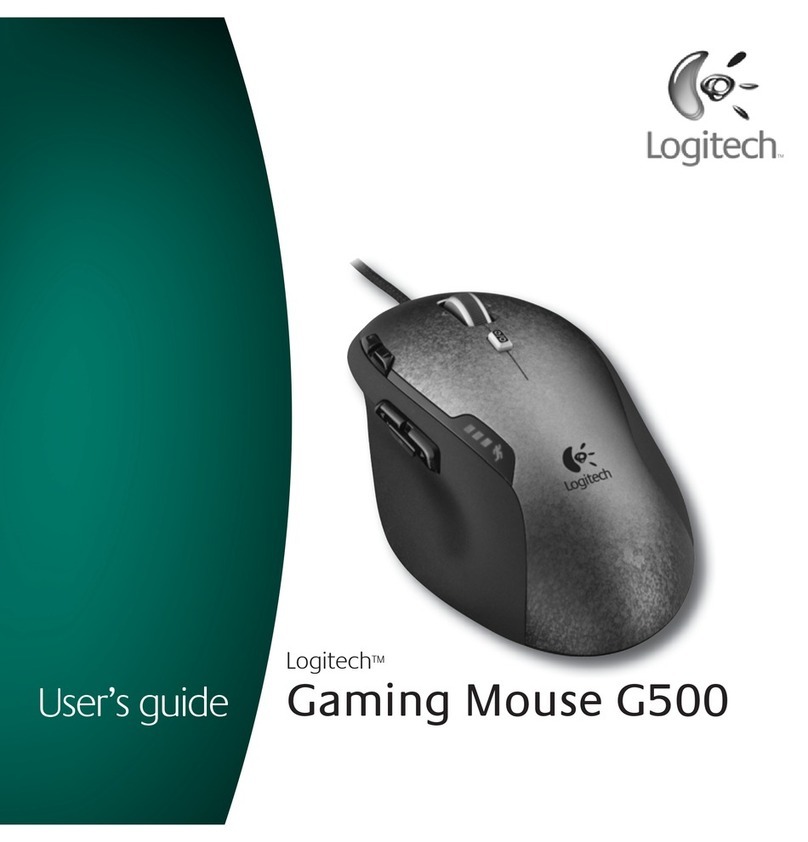 Logitech G500 User manual