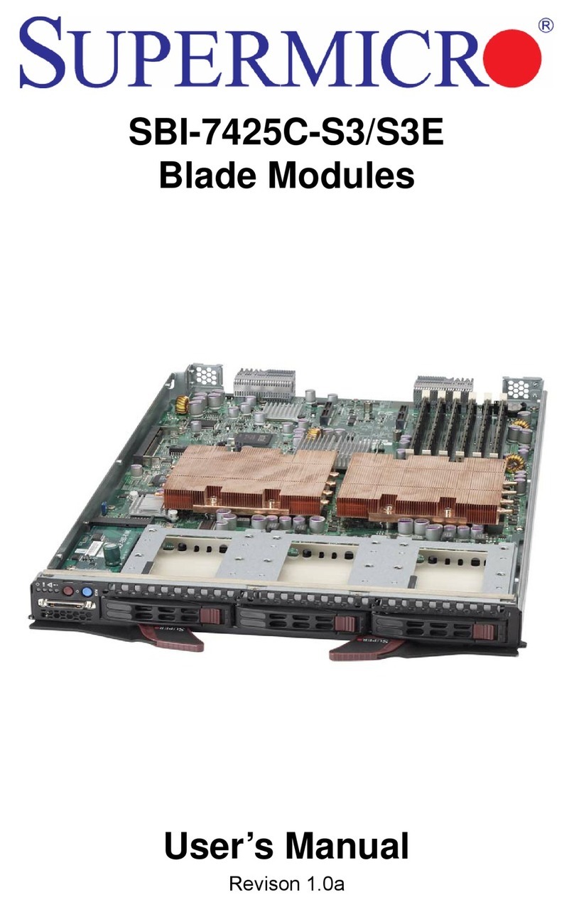 Supermicro SuperBlade SBI-7425C-S3 user manual