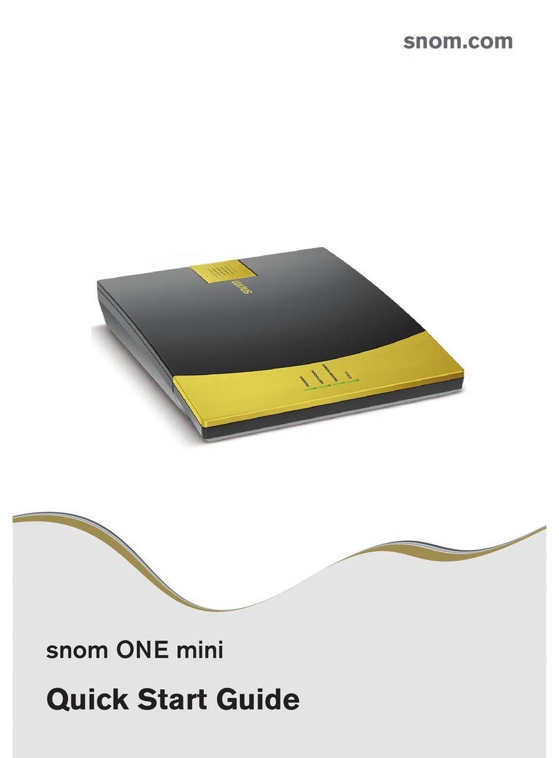 Snom ONE mini quick start guide