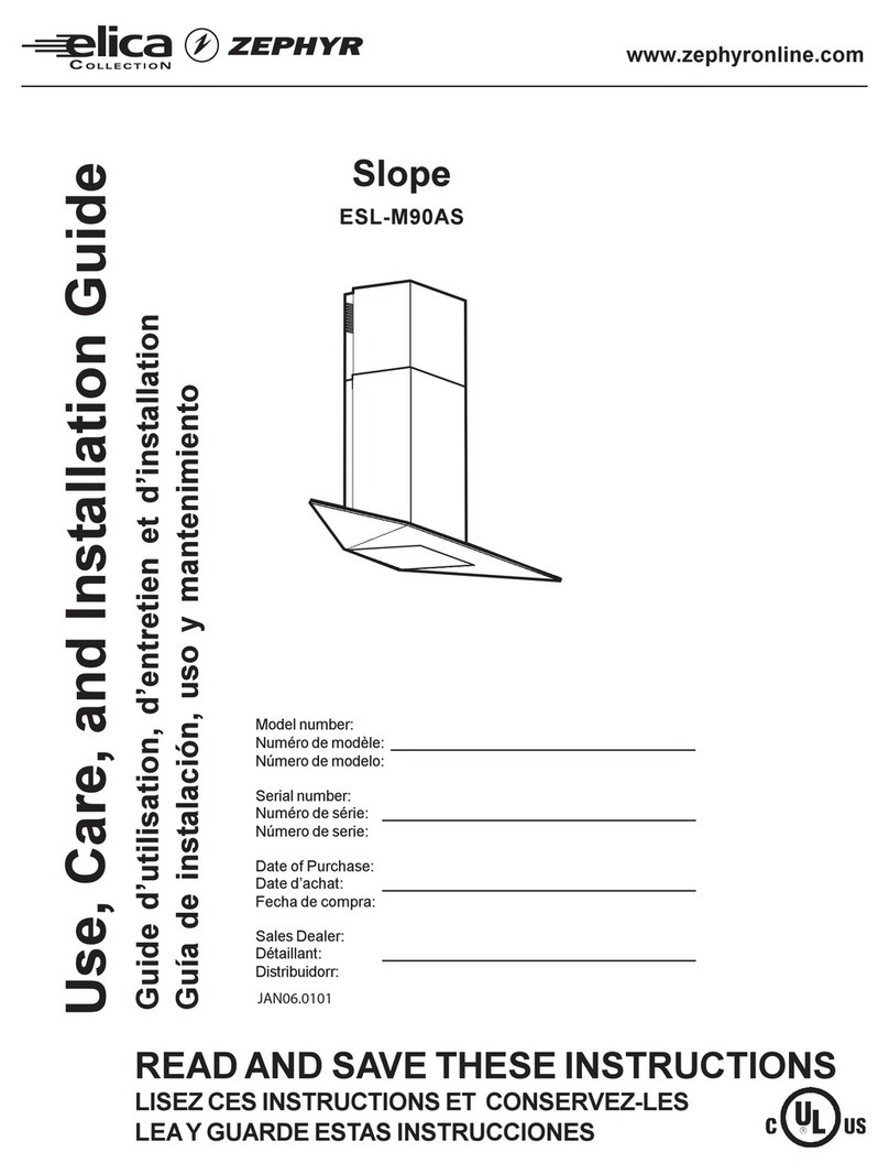 Zephyr Slope ESL-M90AS Installation guide