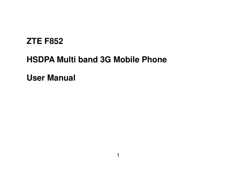 Zte F852 User manual