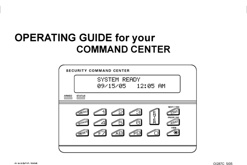 NAPCO SECURITY COMMAND CENTER User manual