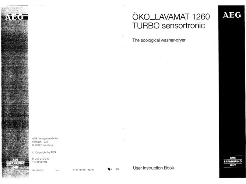 AEG OKO_LAVAMAT 1260 User manual