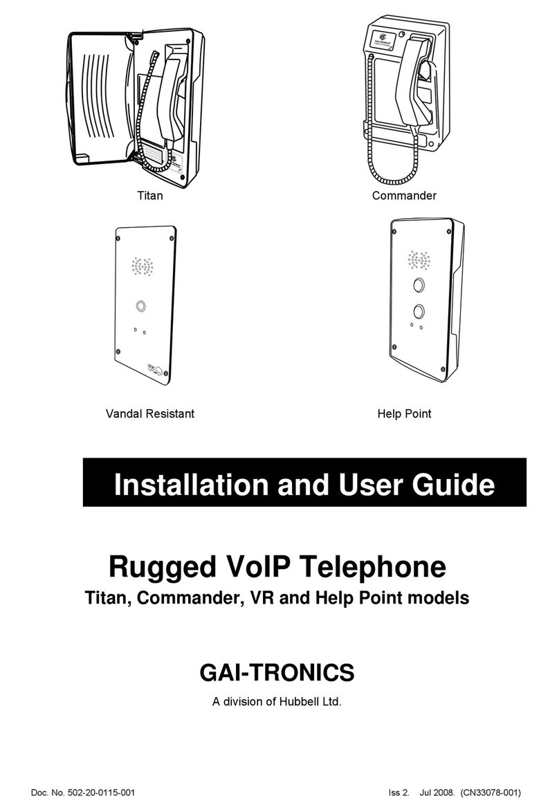 GAI-Tronics Titan Installation and user guide