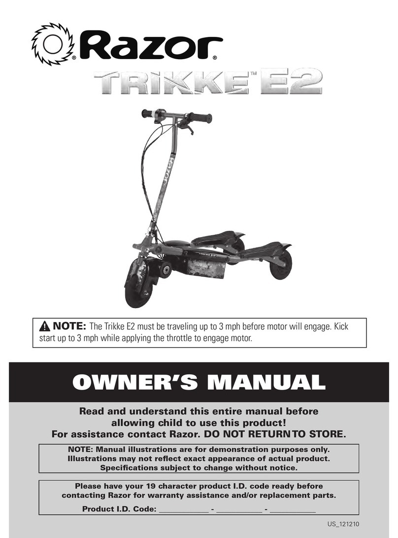 Razor Trikke E2 User manual
