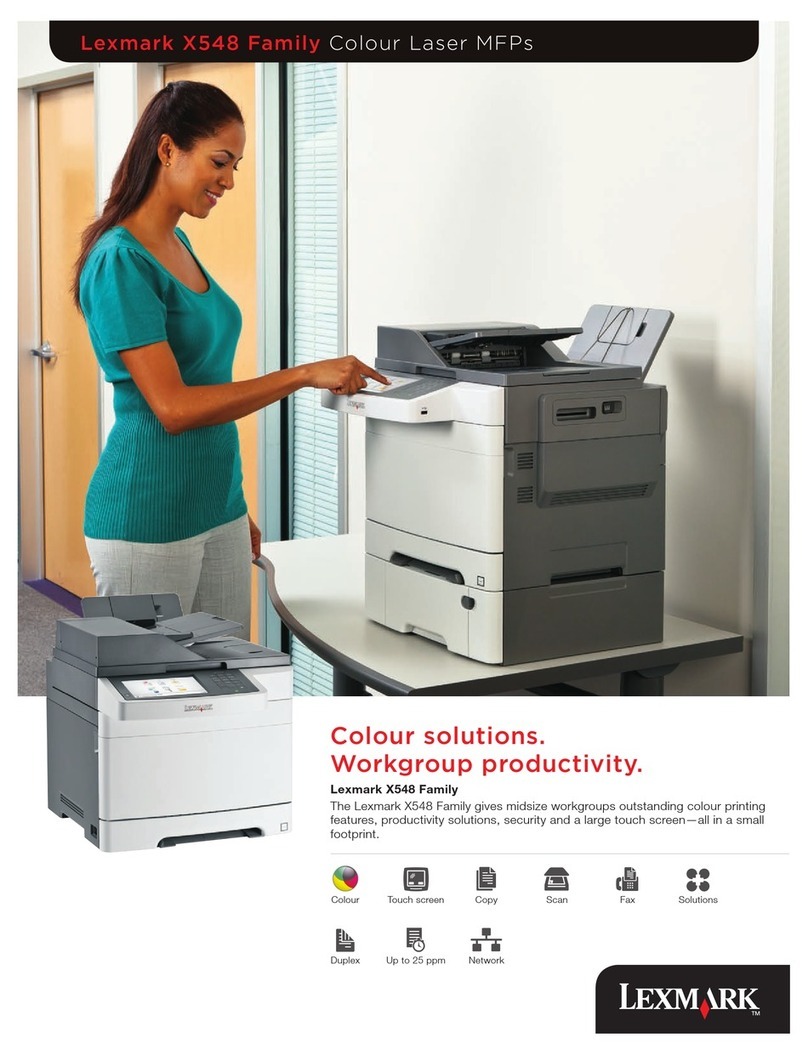 Lexmark X548DE User manual