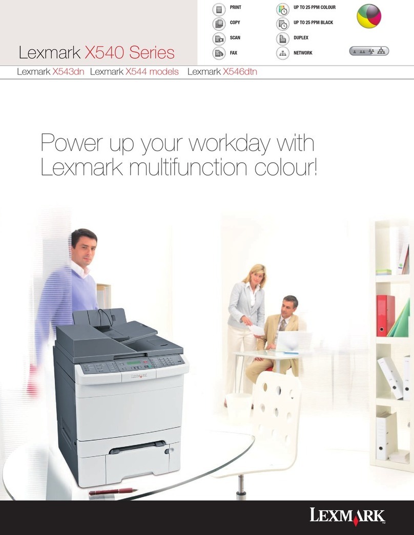Lexmark X543DN User manual