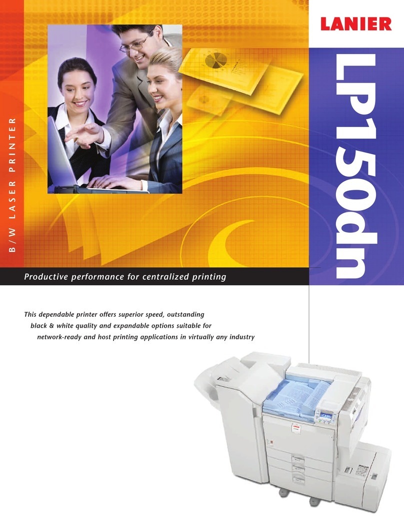 Lanier LP150dn User manual