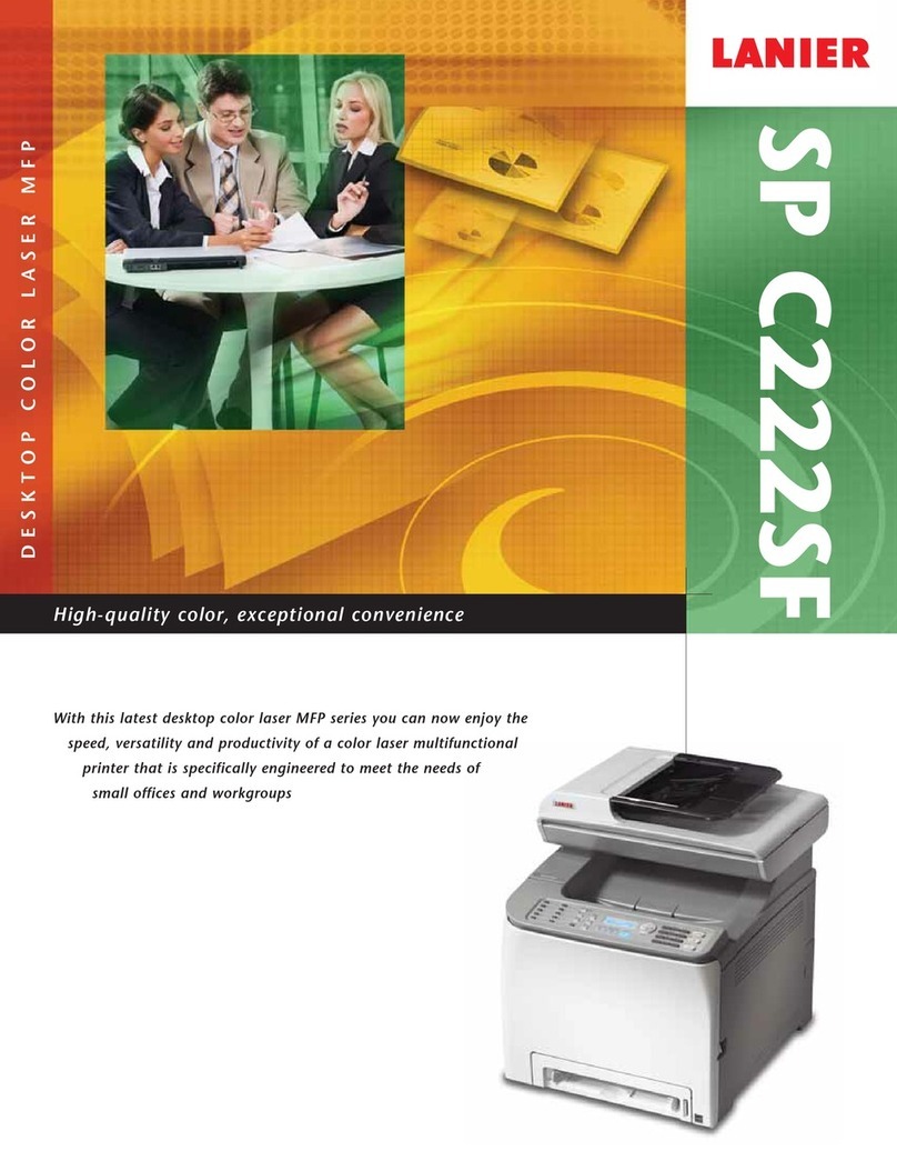 Lanier SP C222SF User manual