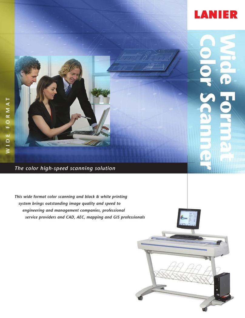 Lanier Wide Format Color Scanner Specifications
