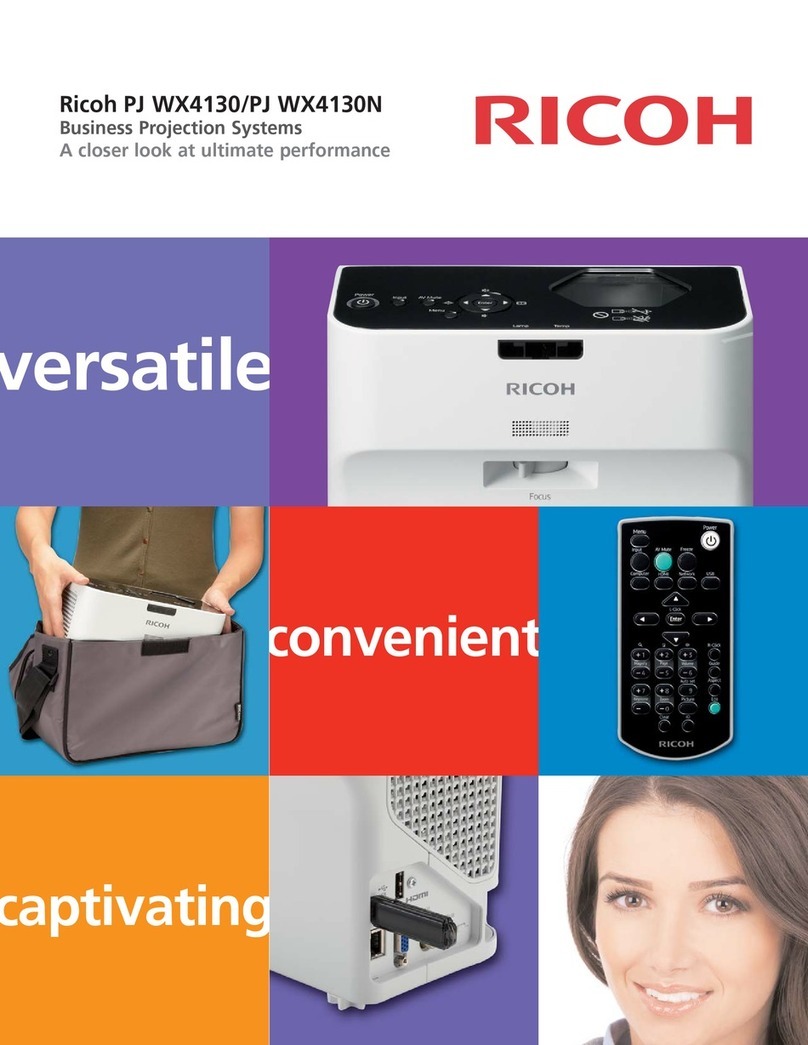 Ricoh PJ WX4130n User manual