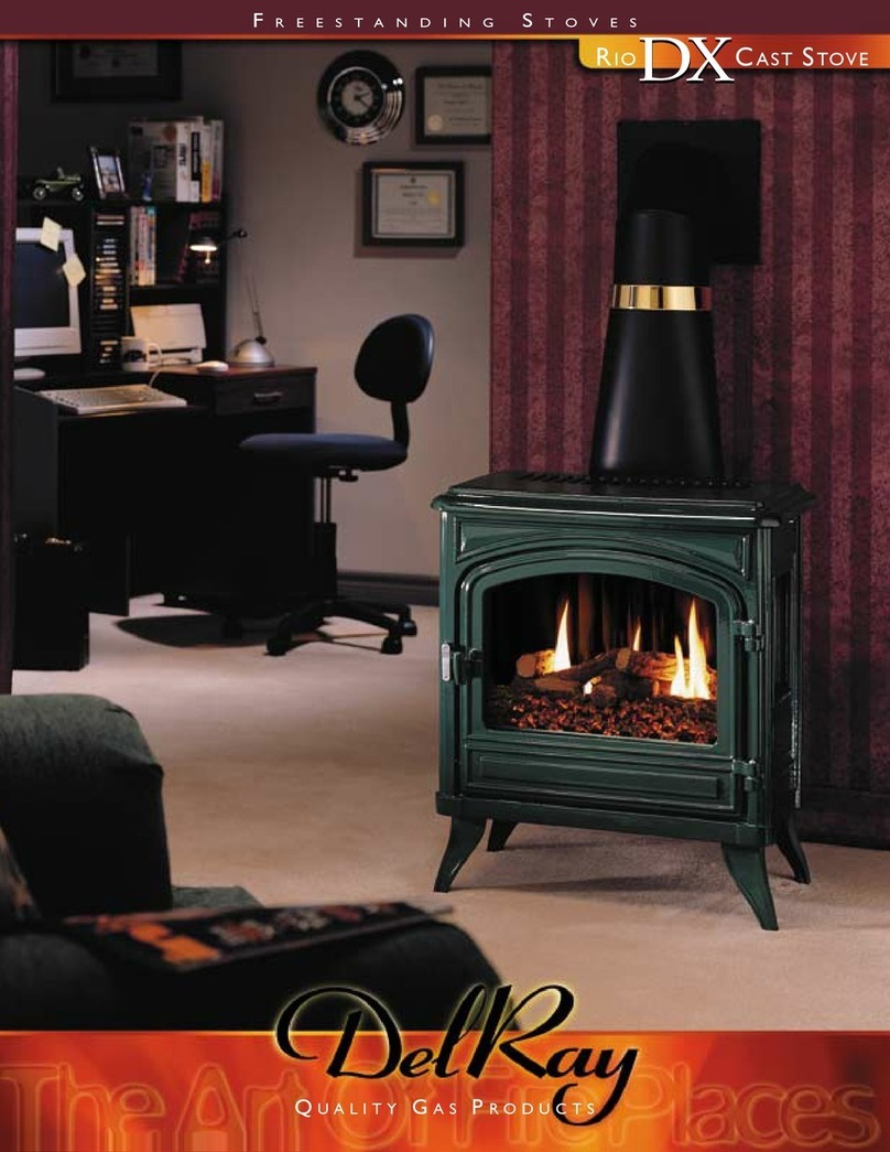 DelRay RIO DX CAST STOVE Features