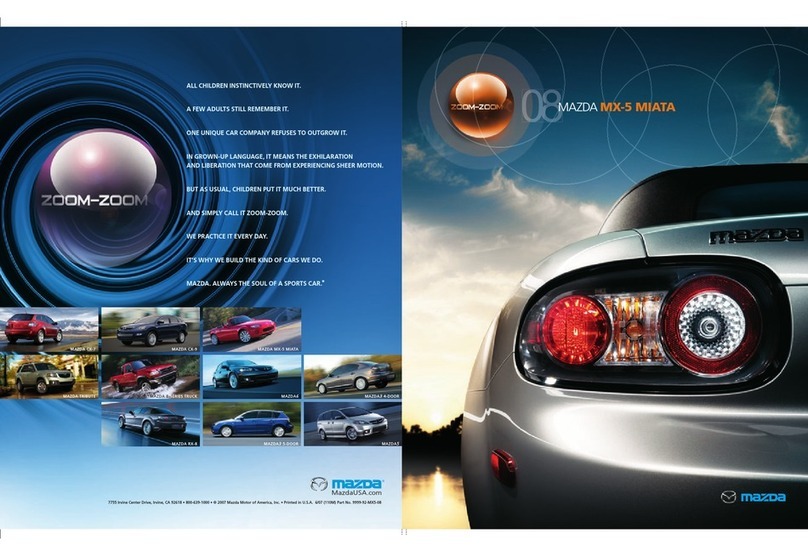 Mazda 2008 MX-5 Miata User manual