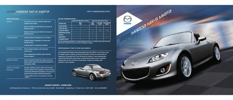 Mazda 2009 MX-5 Miata User manual