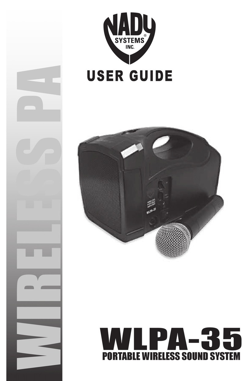 Nady Systems WLPA-35 user guide