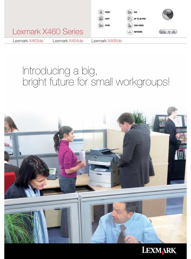 Lexmark X463de User manual