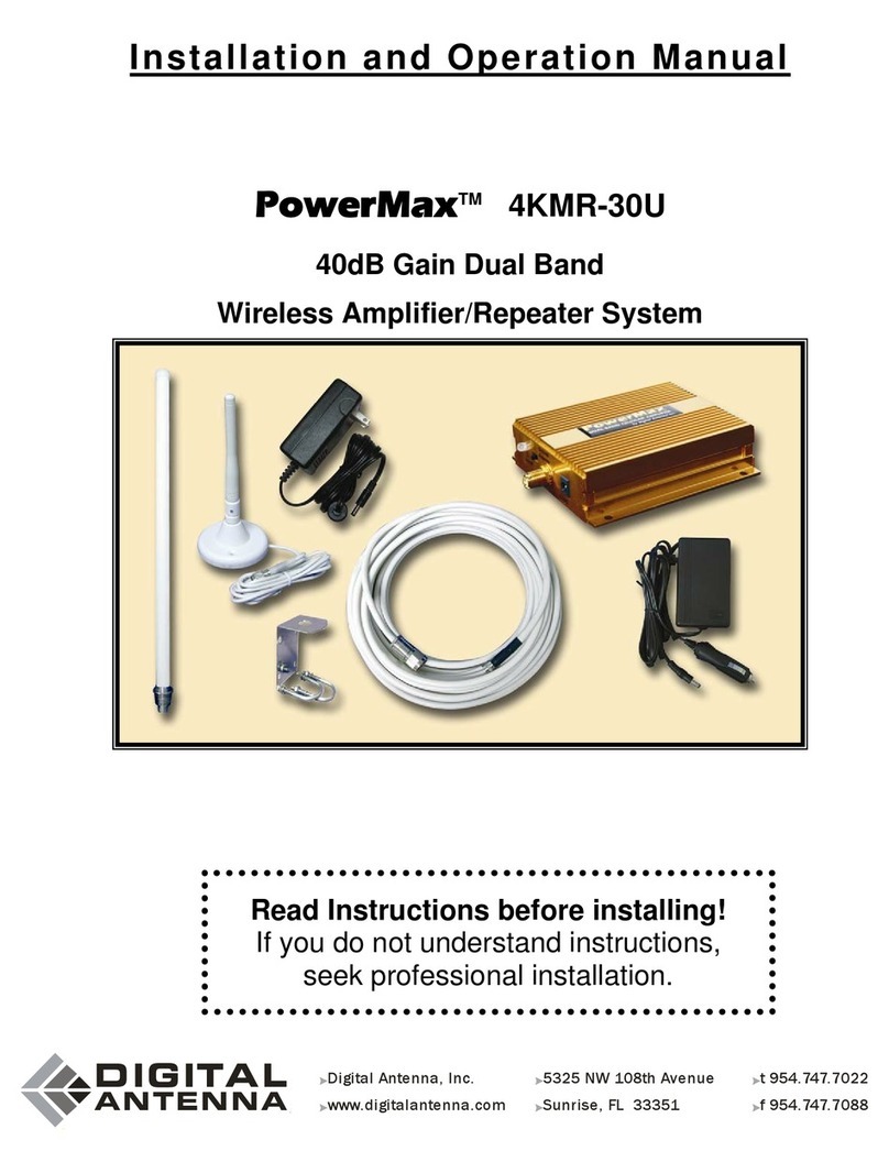 Digital Antenna PowerMax 4KMR-30U Installation and operation manual