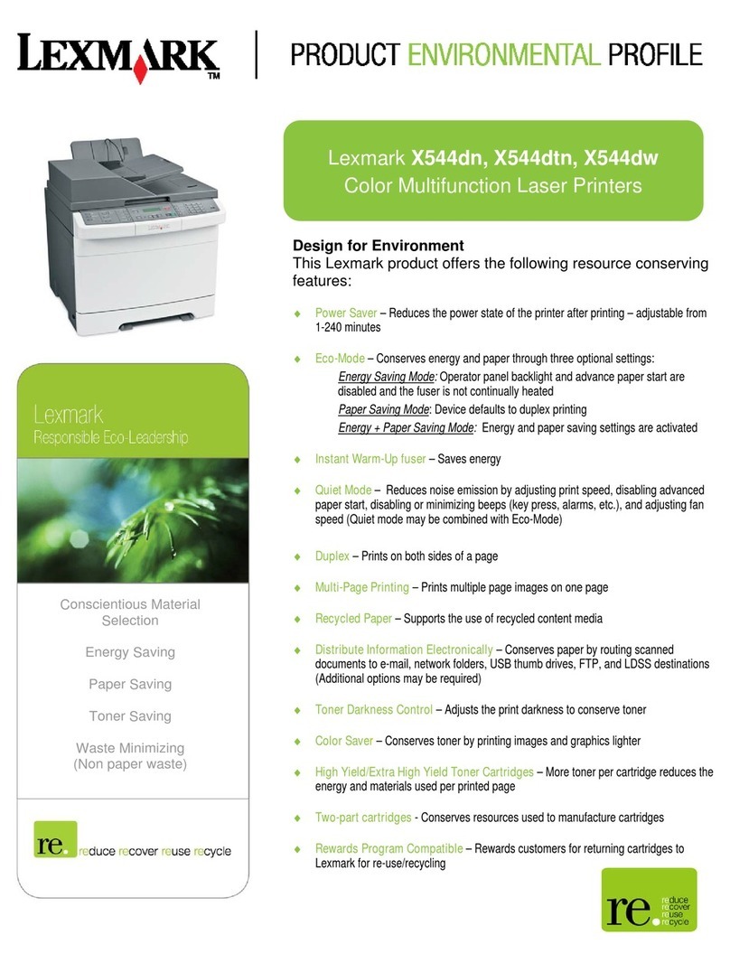 Lexmark X544DN User manual