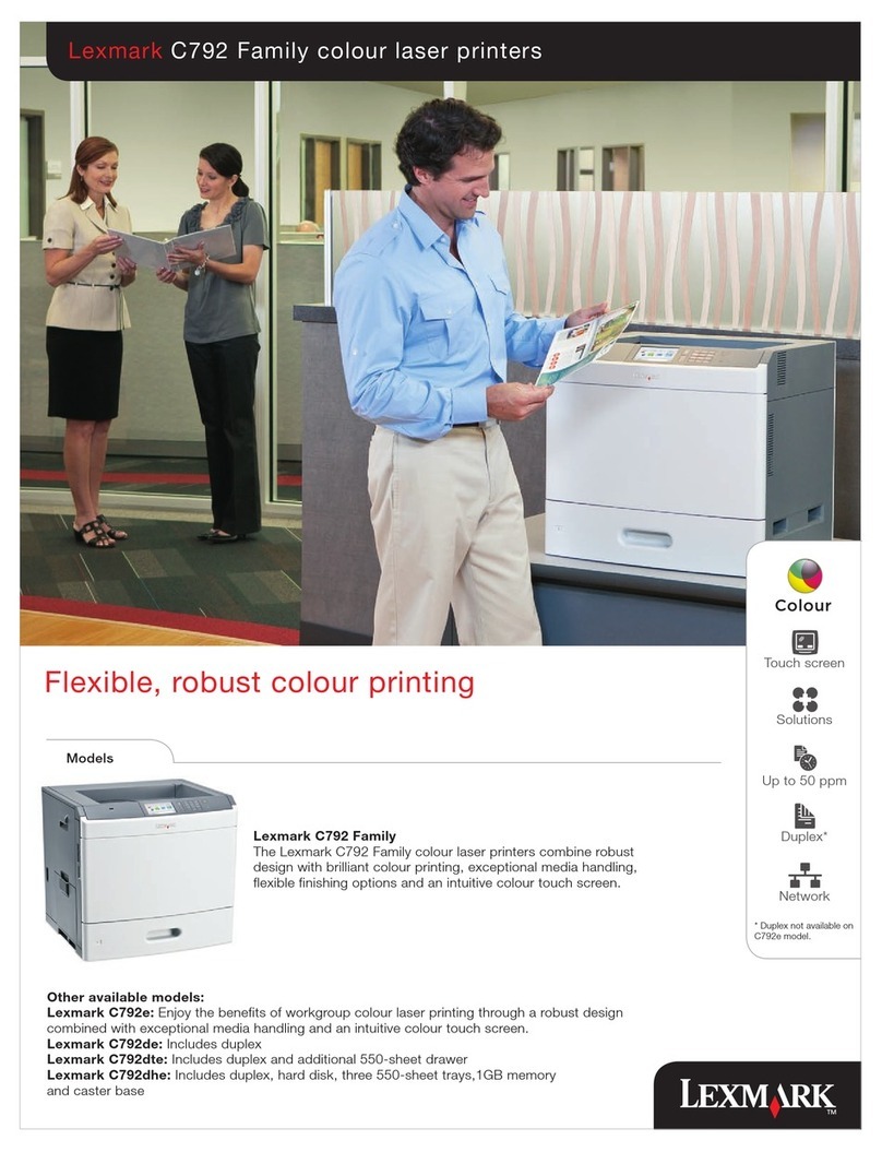 Lexmark C792e Brochure & specs