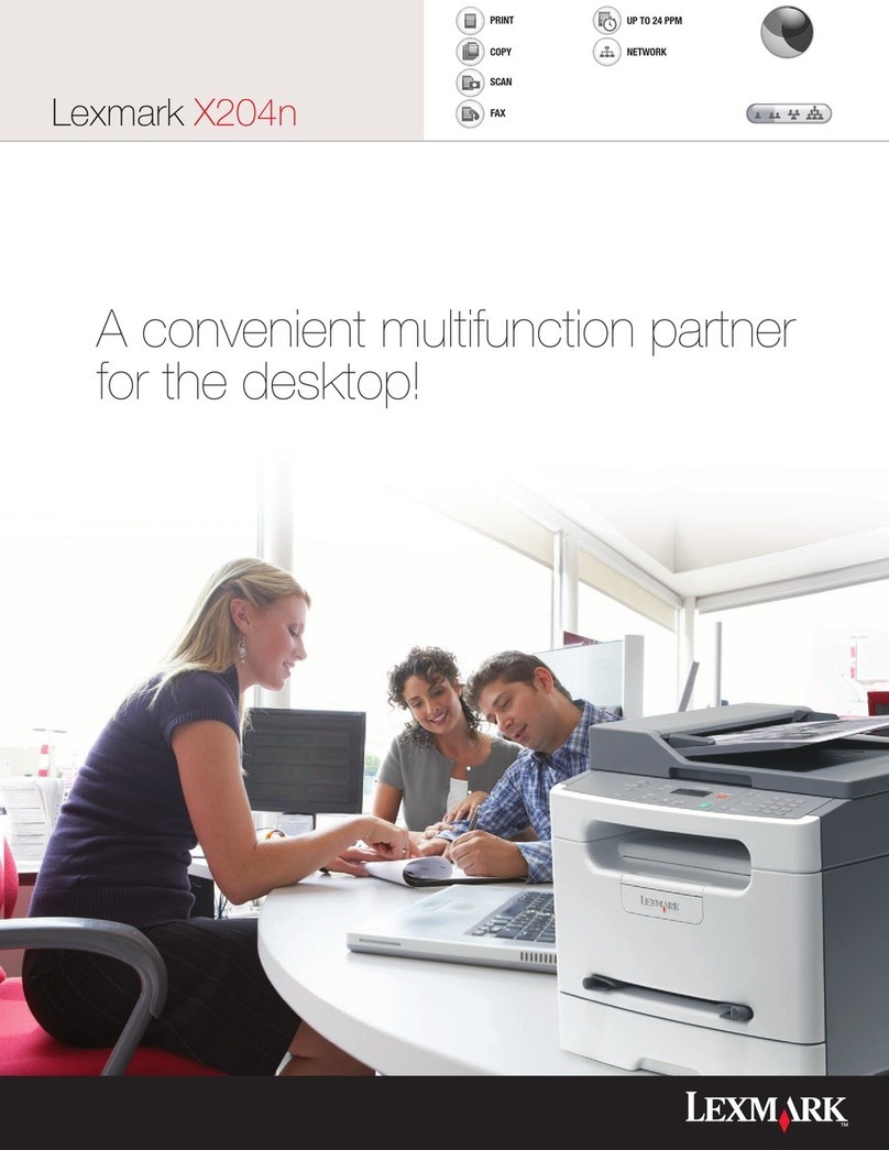 Lexmark X204N series Brochure & specs