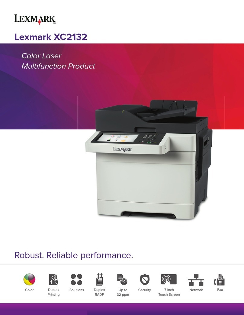Lexmark XC2132 User manual