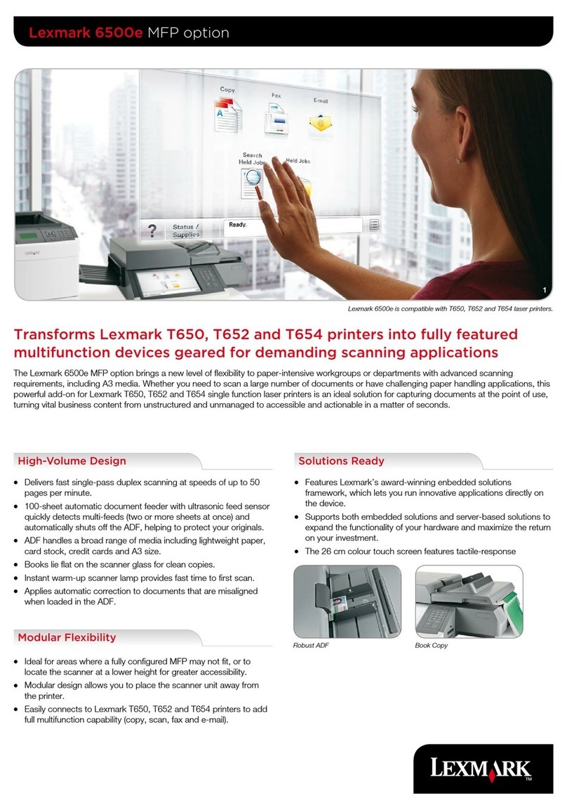 Lexmark 6500E Product specifications