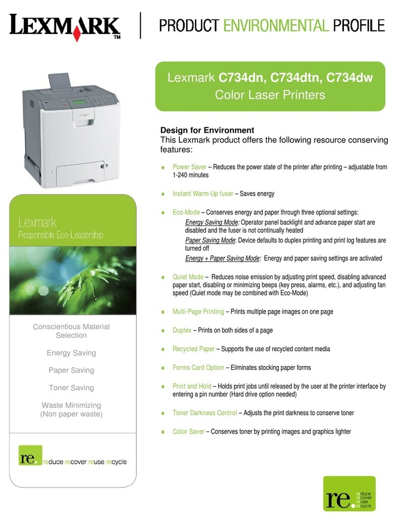 Lexmark C734dn User manual