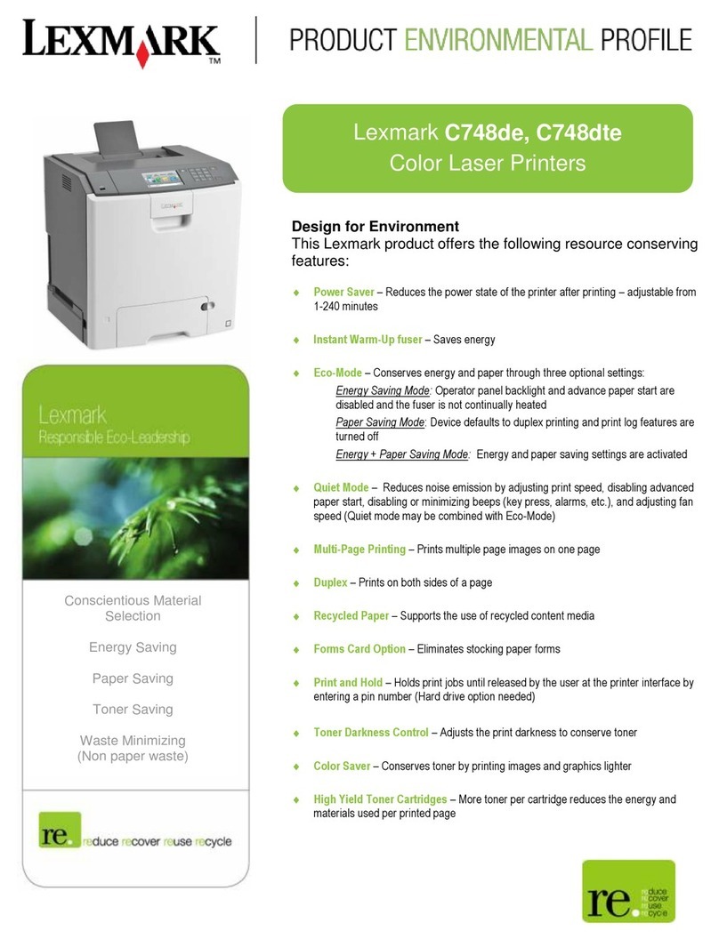 Lexmark C748dte User manual