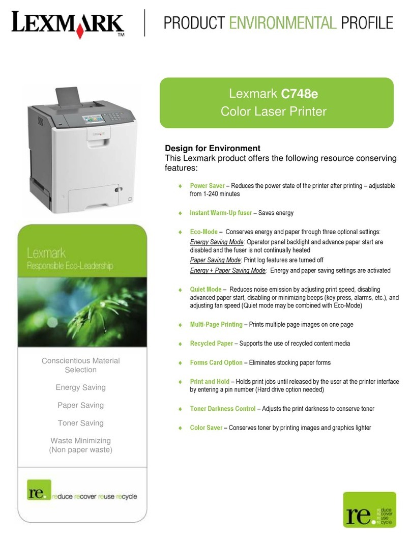 Lexmark C748e User manual