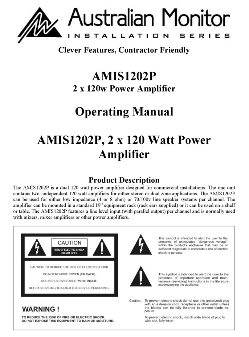 AUSTRALIAN MONITOR AMIS1202P operating manual