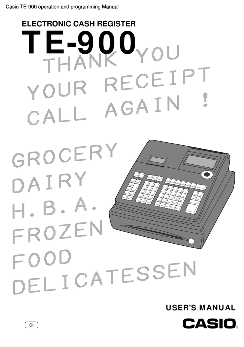 Casio TE-900 User manual