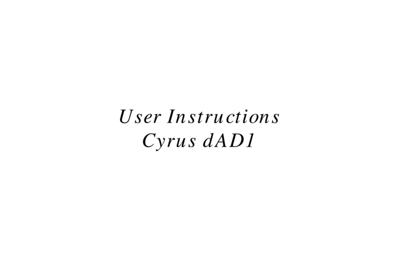 Cyrus dAD1 User instructions