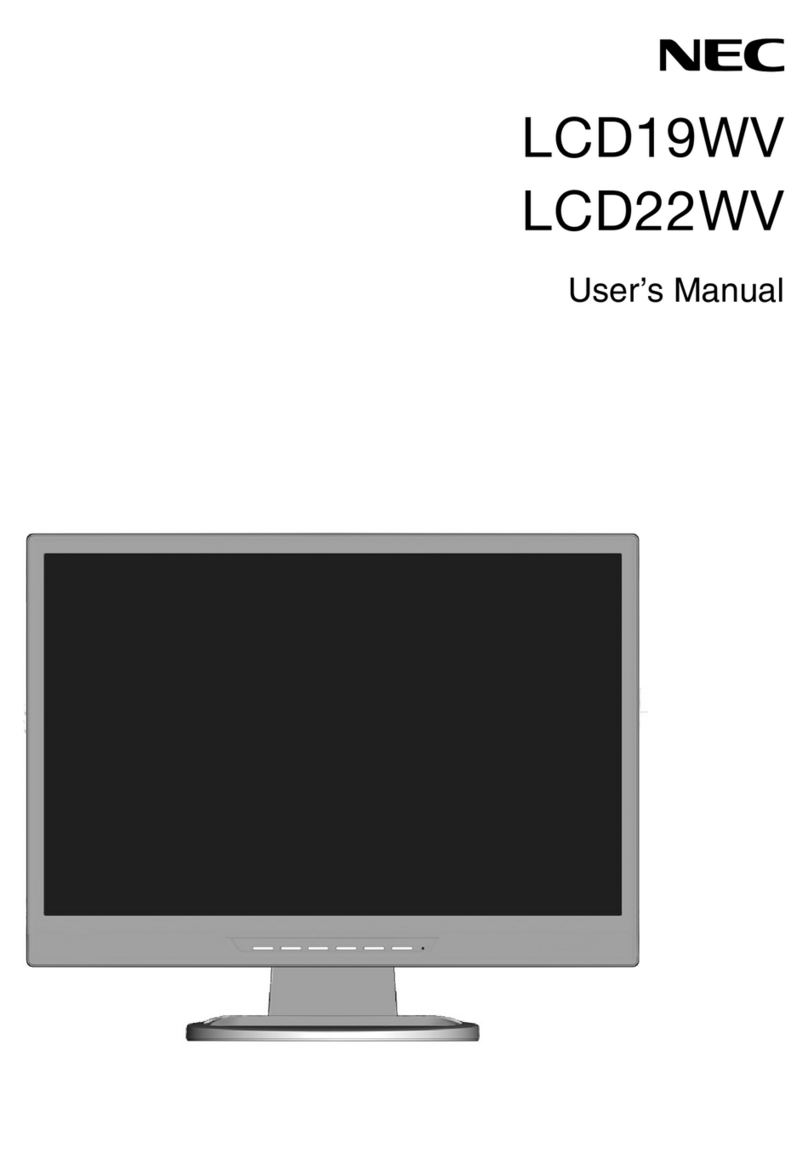 NEC AccuSync LCD19WV User manual