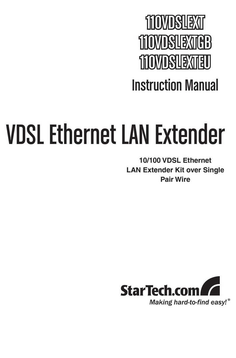 StarTech.com 110VDSLEXT User manual