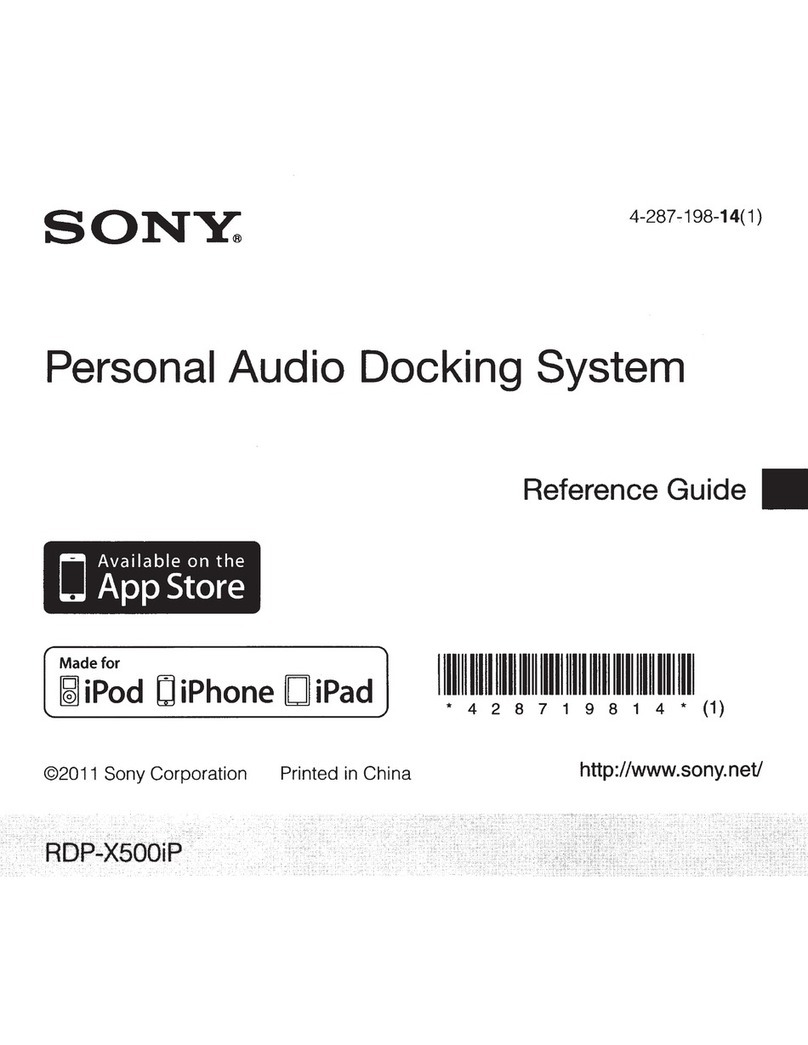 Sony RDO-X500iP User manual
