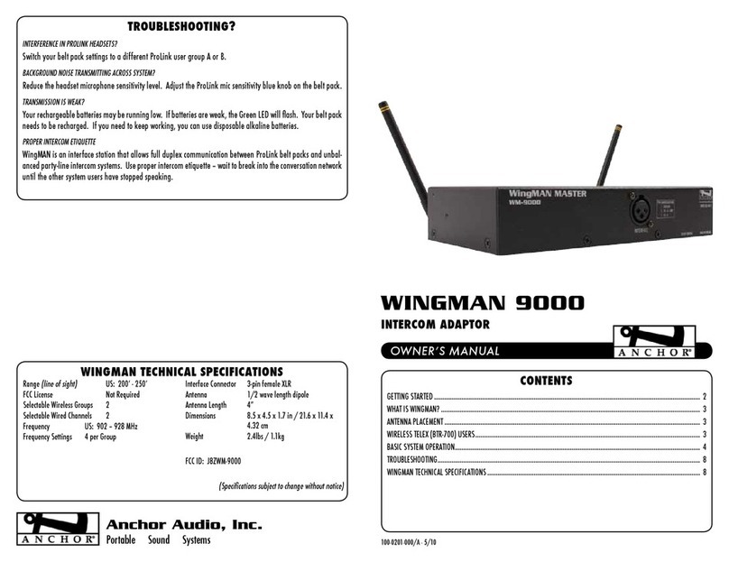 Anchor WINGMAN 9000 User manual