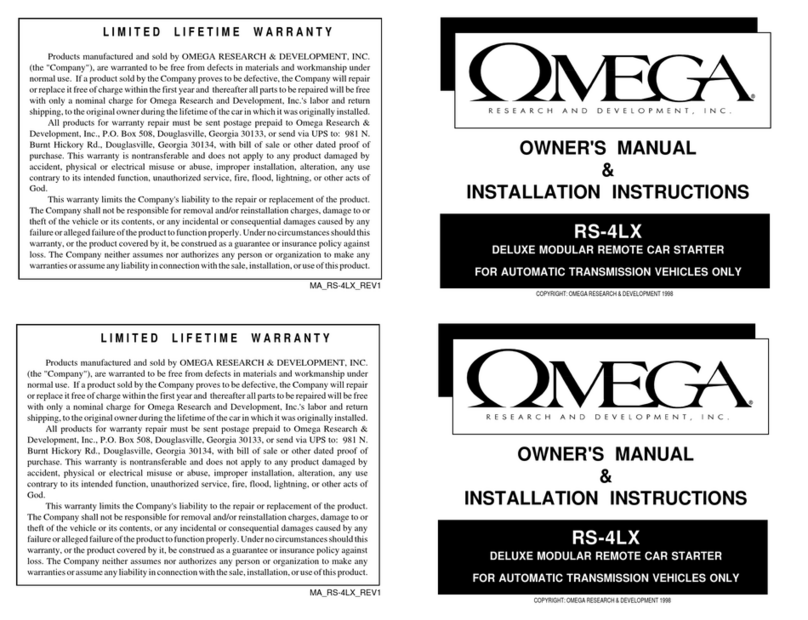 Omega RS-4LX Original instructions