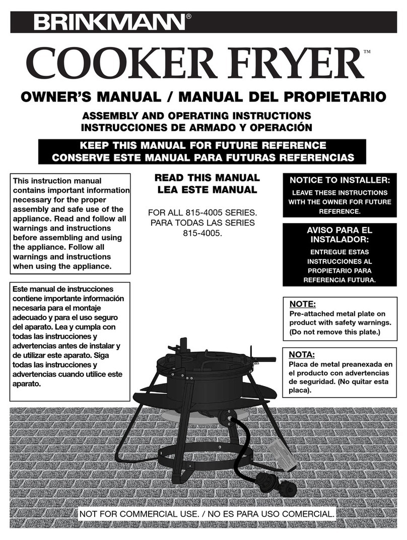 Brinkmann 815-4005 SERIES owner's manual