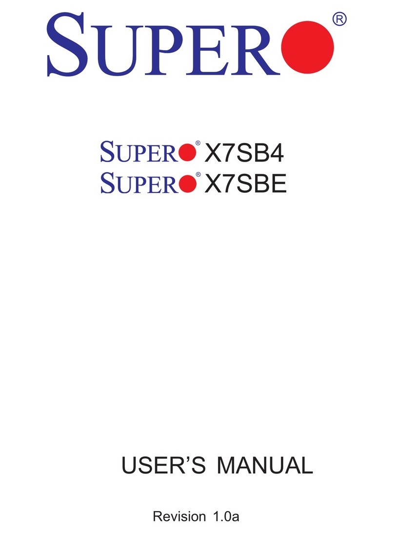 Supero Supero X7SB4 User manual