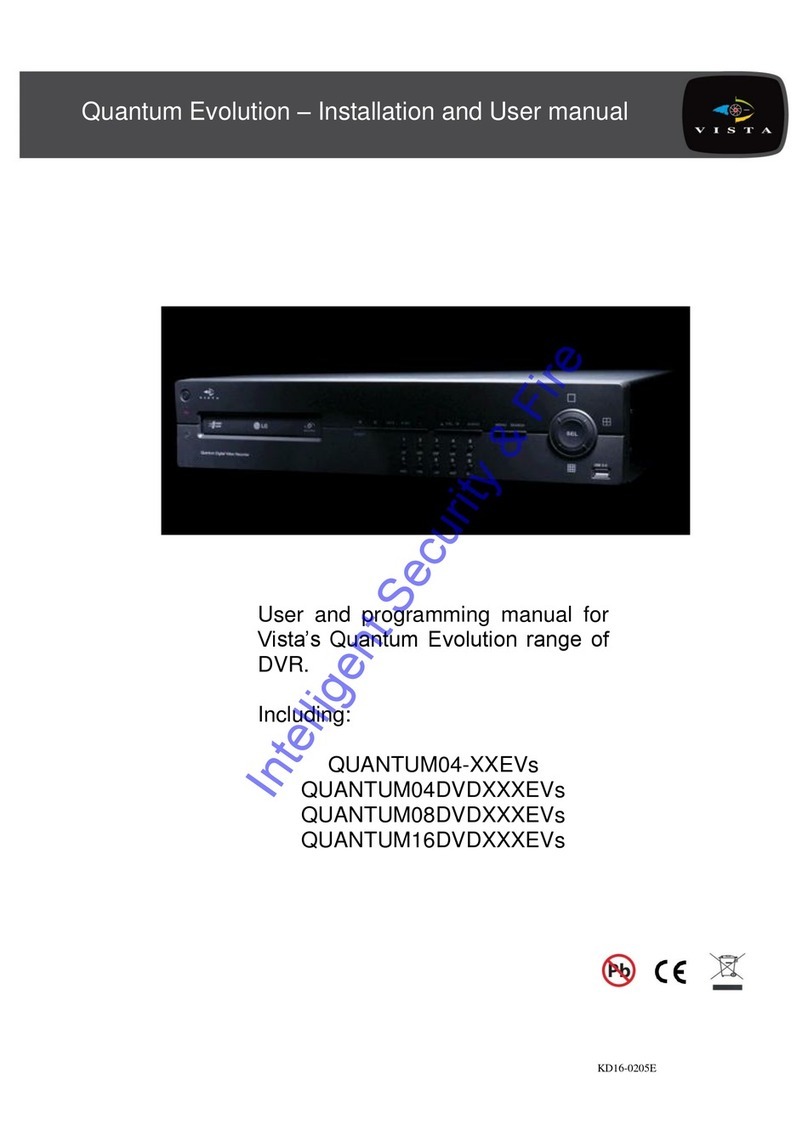 Vista Quantum Evolution QUANTUM04-XXEVs User manual