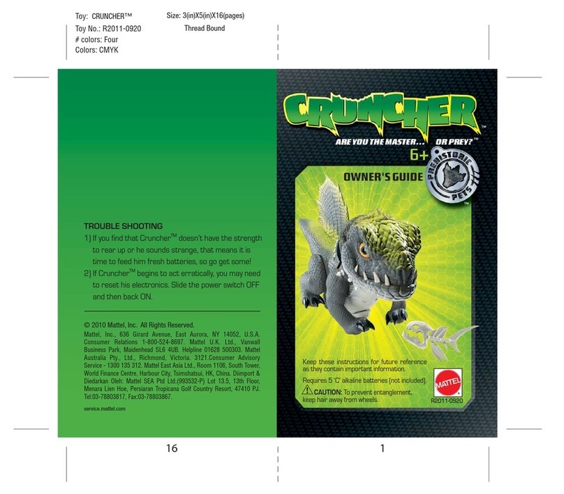 Mattel Crucher owner's guide