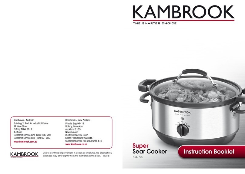 Kambrook KSC700 Instruction booklet