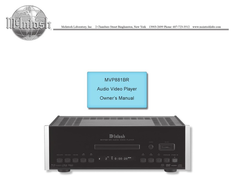 McIntosh MVP881BR User manual